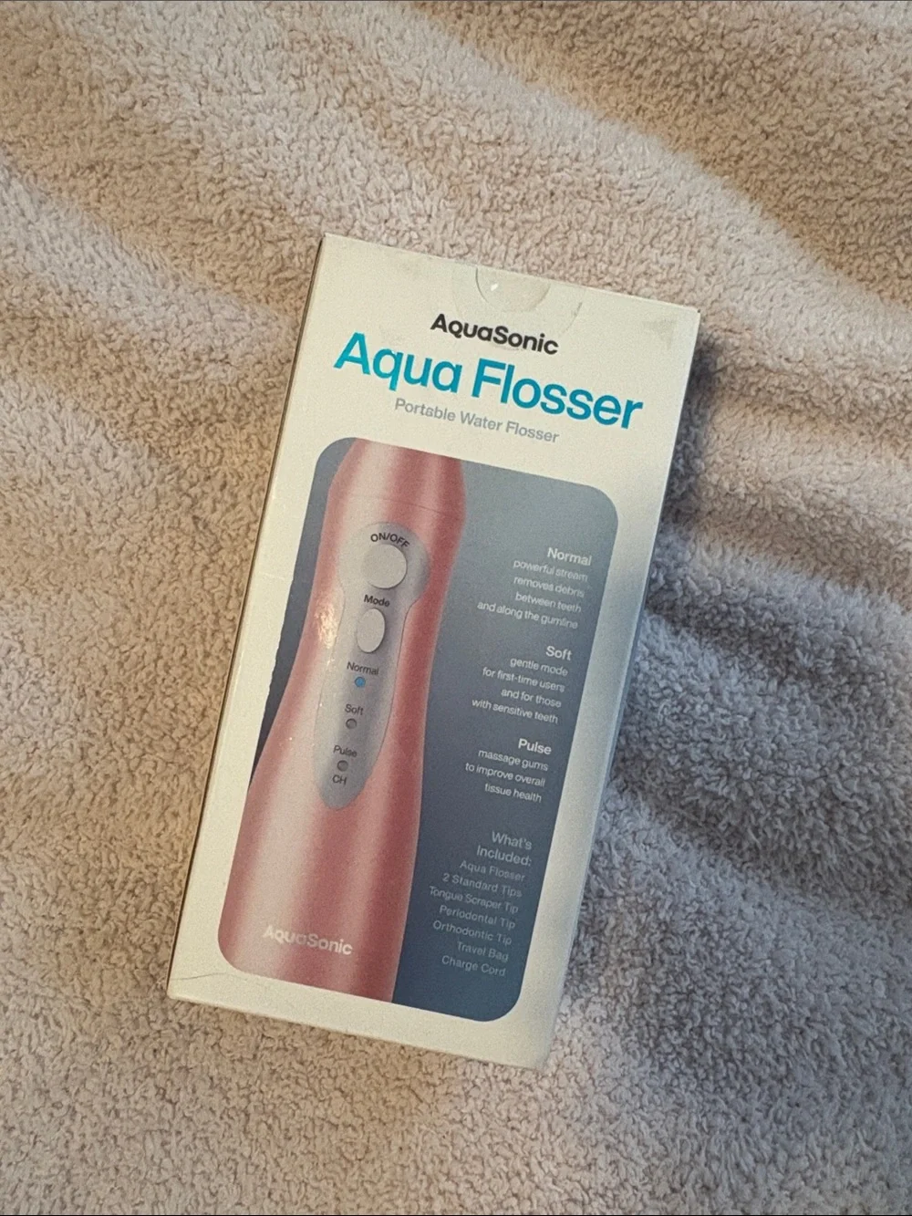 Aqua Flosser Portable Water Flosser - Pink